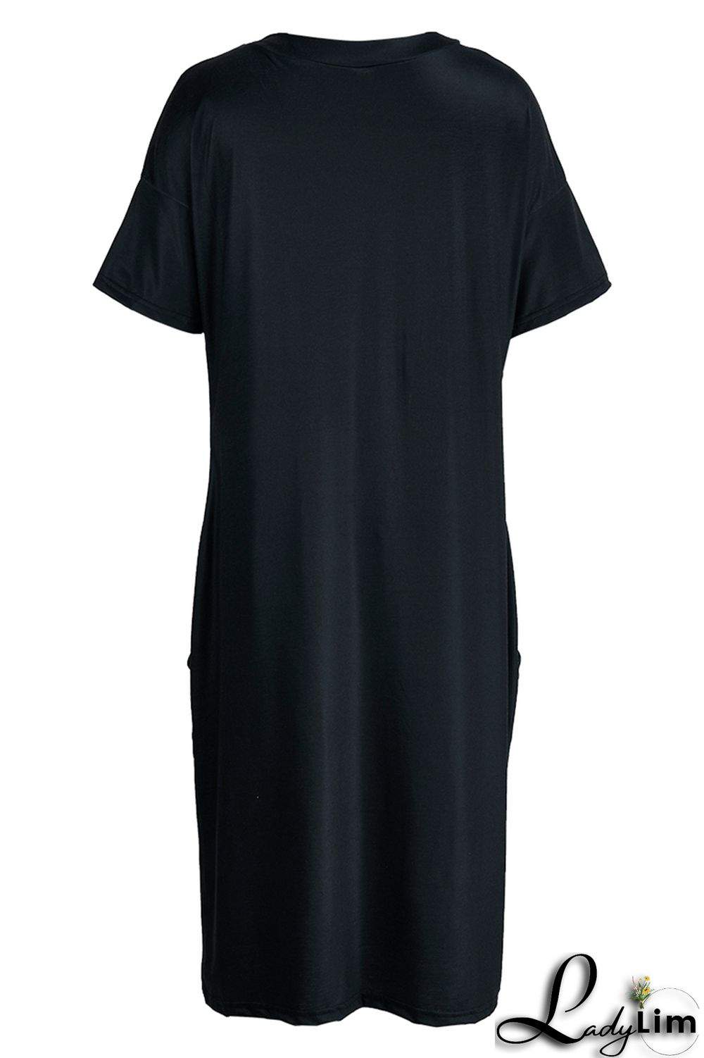 Blue Fashion Casual Print Patchwork V Neck Short Sleeve Dress