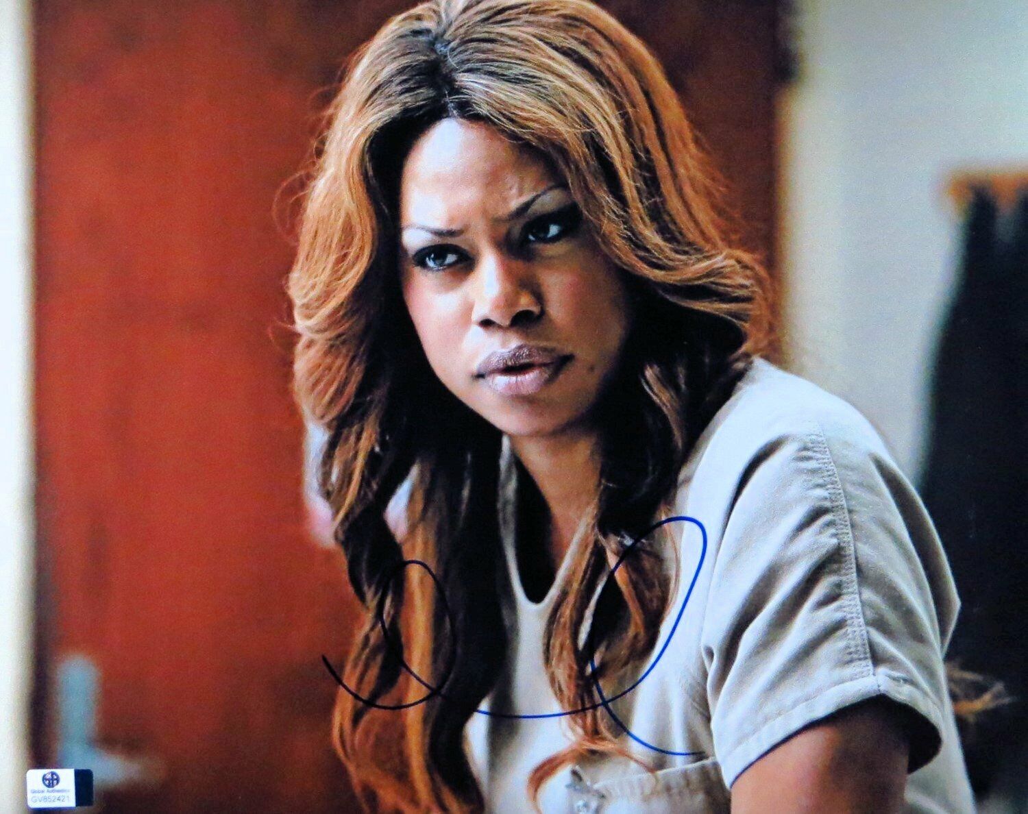 Laverne Cox Signed Autographed 11X14 Photo Poster painting Sexy Gorgeous Close-Up GV852421