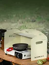 Foldable Camping Wind Shield Portable Gas Stove Windproof Screen for BBQ Cooking