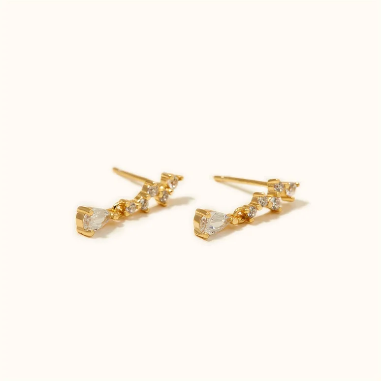 Mini Tear Drop Studs Earrings