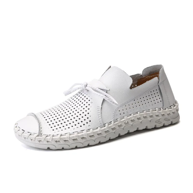 Men Summer Casual Shoes Luxury Brand Leather Men Driving Shoes Handmade Quality Men Loafer Shoes Flats Big Size 38-50 Moccasins