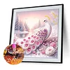Diamond Painting-DIY Crystal Rhinestone Snowy Peacock
