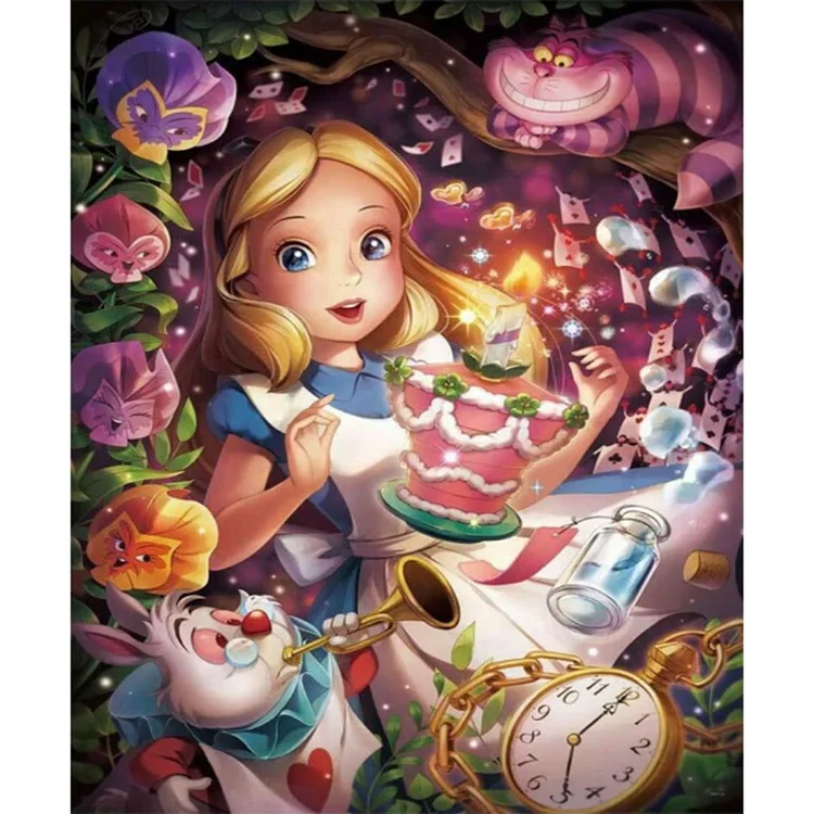 Alice in Wonderland - Full Round - Diamond Painting (30*40cm)
