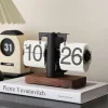 Automatic Flip Clock Desktop Ornament | Retro Mechanical Aesthetics, Reshaping the Ritual of Time