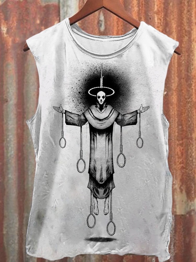 Unisex Satan Devil Print Casual Vest / Rvogue / Rvogue