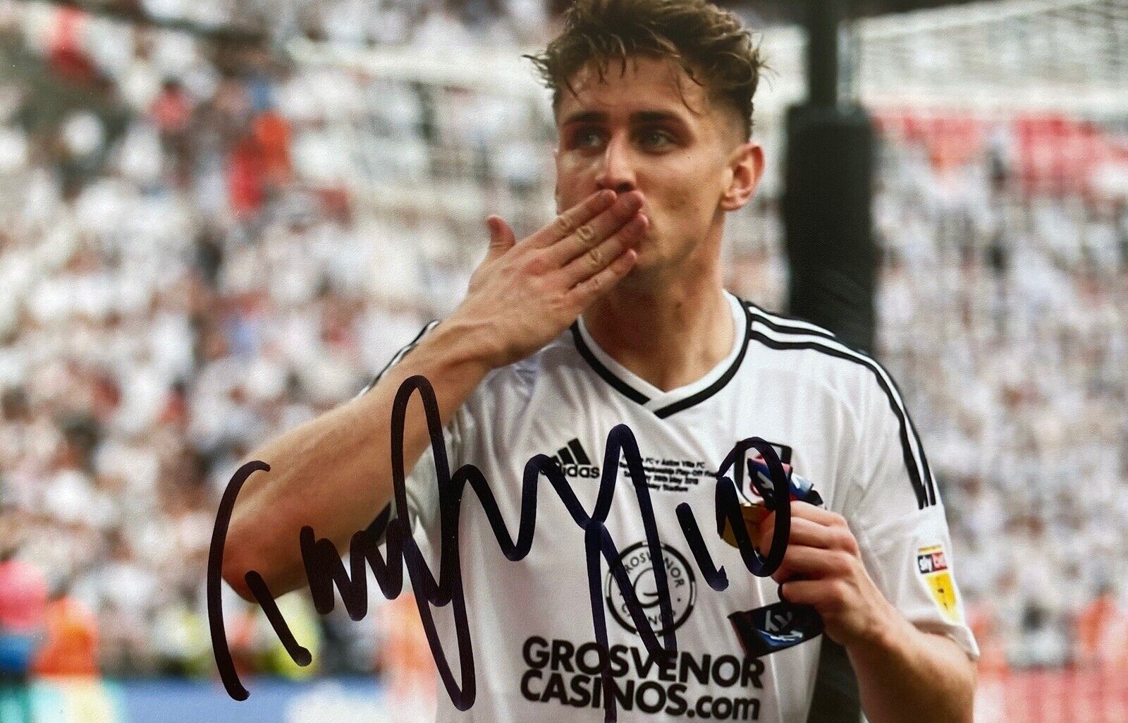 Tom Cairney Hand Signed 6X4 Photo Poster painting - Fulham 5