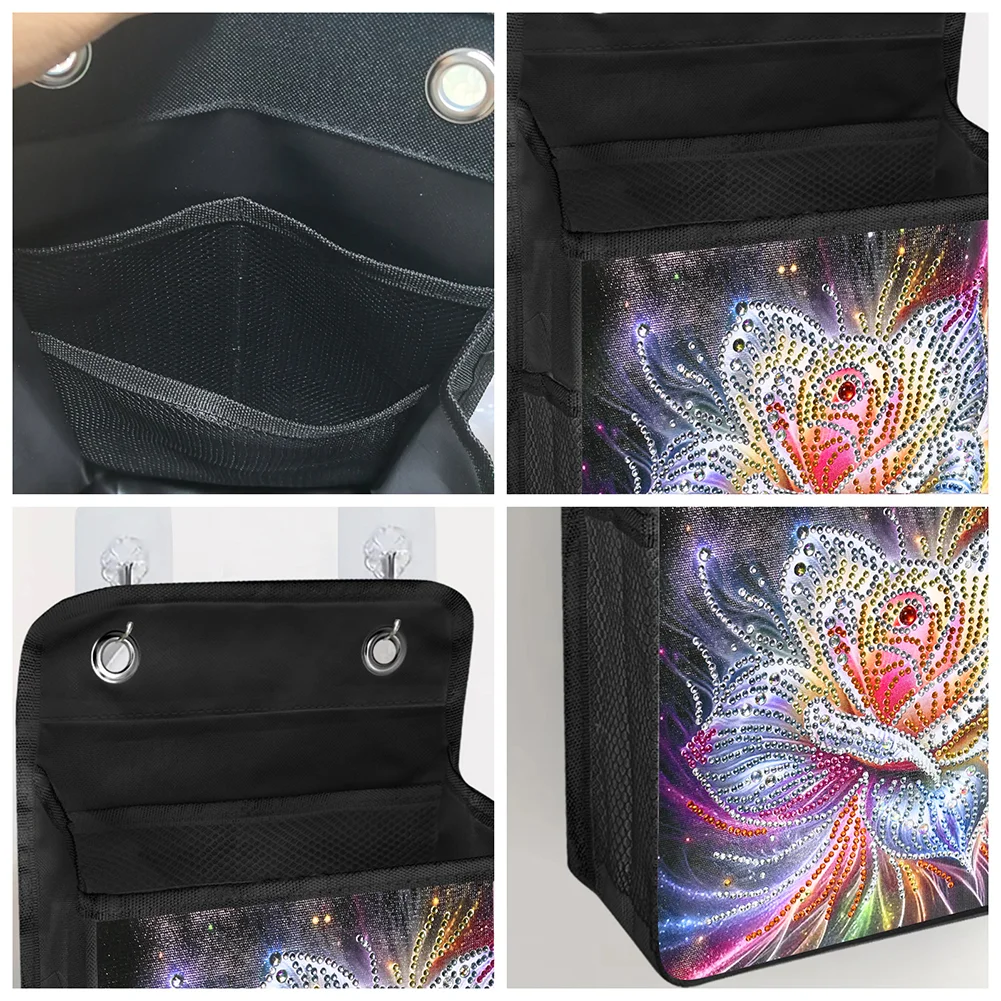 DIY Flower Diamond Painting Storage Bag Diamond Art Sundries Holder Bag