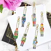 Nutcracker-(Double-Sided)6pcs Diamond painting keychain