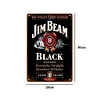 Jim Beam Black Whiskey - Vintage Metal Signs - 20*30cm