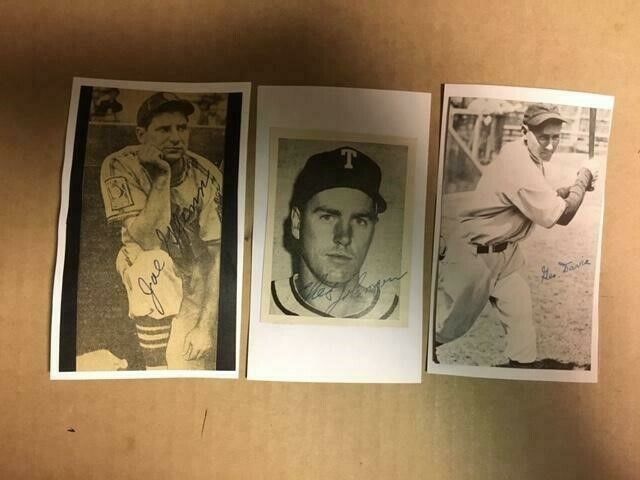 Joe Glenn 1932-40 NY Yankees/Browns Signed Photo Poster painting/Mounted Index Card JSA Precer**