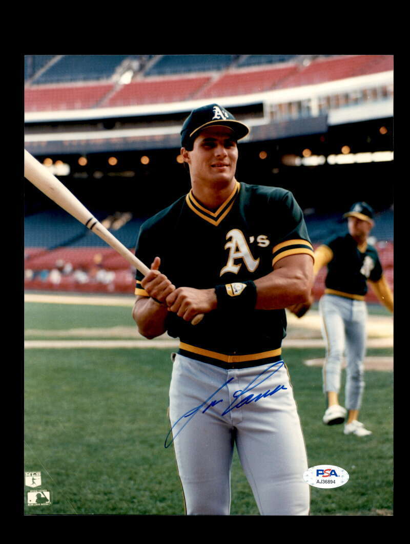 Jose Canseco PSA DNA Coa Signed 8x10 Photo Poster painting A`s Autograph