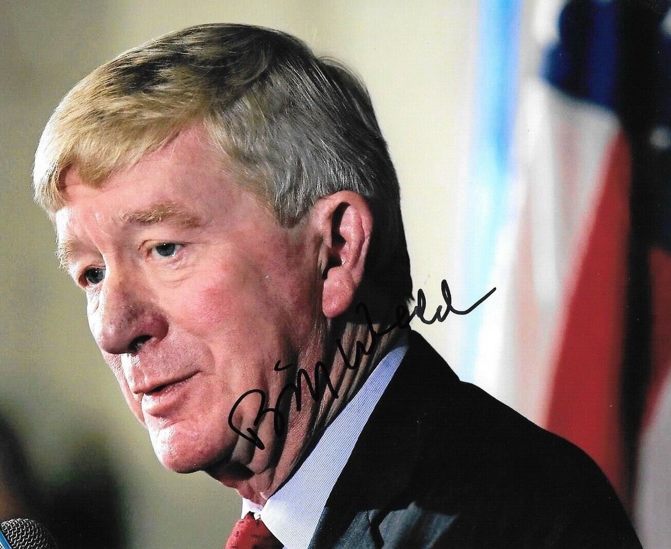 * BILL WELD * signed autographed 8x10 Photo Poster painting * GOVERNOR OF MASSACHUSETTS * COA 3