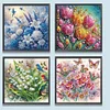 4Pack Flower-Crystal Rhinestone Diamond Painting(30x30cm)