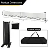 [US Local Warehouse] 22ft Telescopic Peak Ball Posts with Wheels Movable Net Posts Frame Pickleball Training Netting for Indoor & Outdoor Courts
