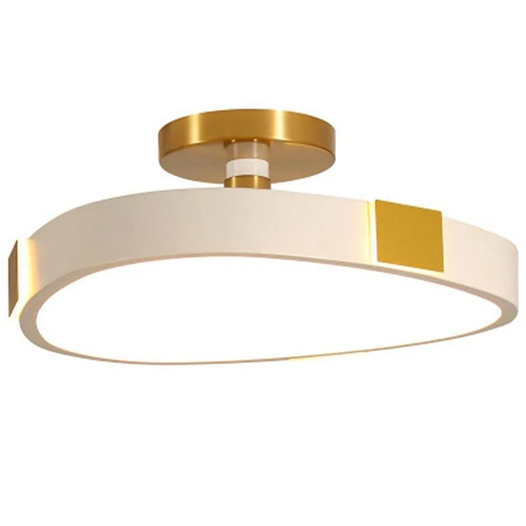 Rounded Abstract Flush Mount Lights LED Bedroom Ceiling Lights - Appledas