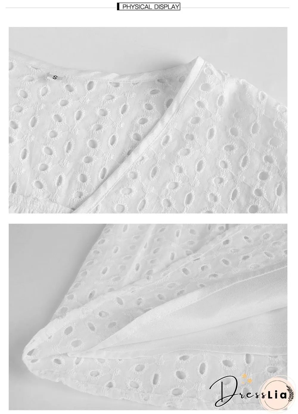 Polka Dot Hollow Out Mini Dress