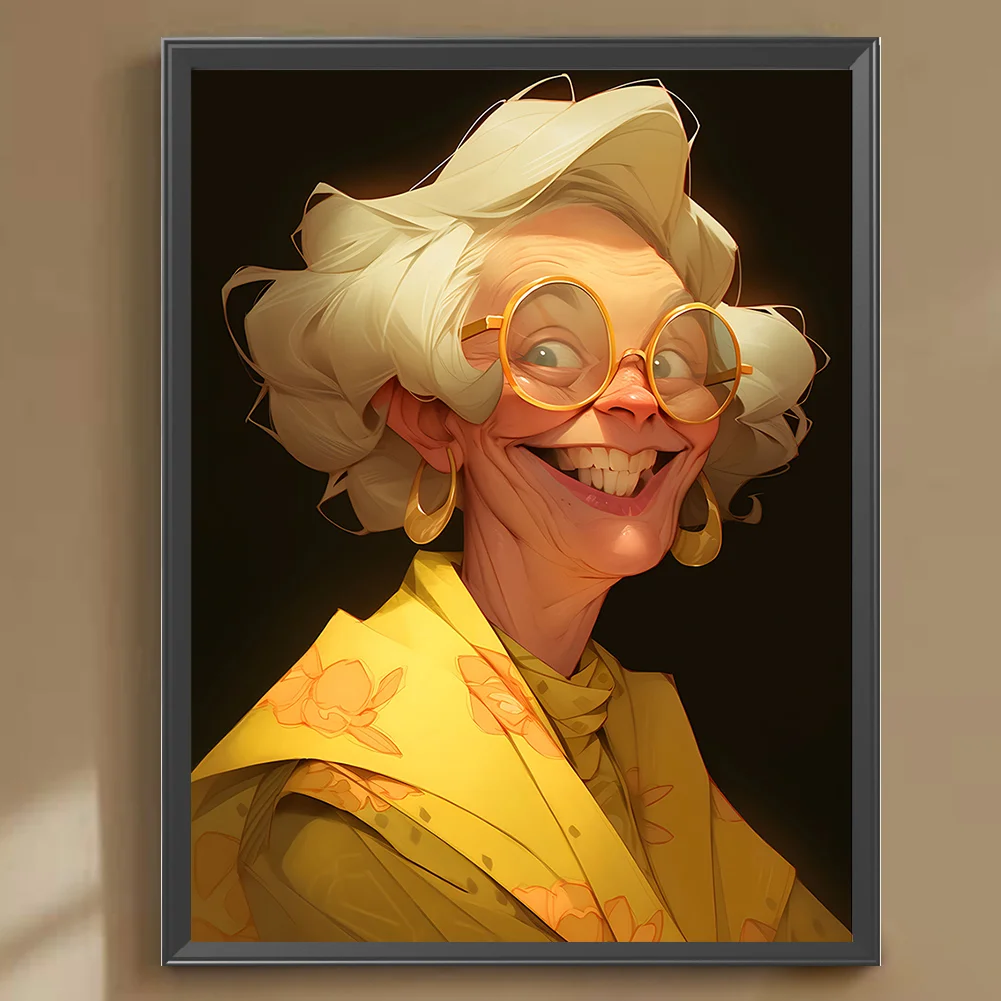 Diamond Painting - Full Round Drill - Grandma(Canvas|30*40cm)