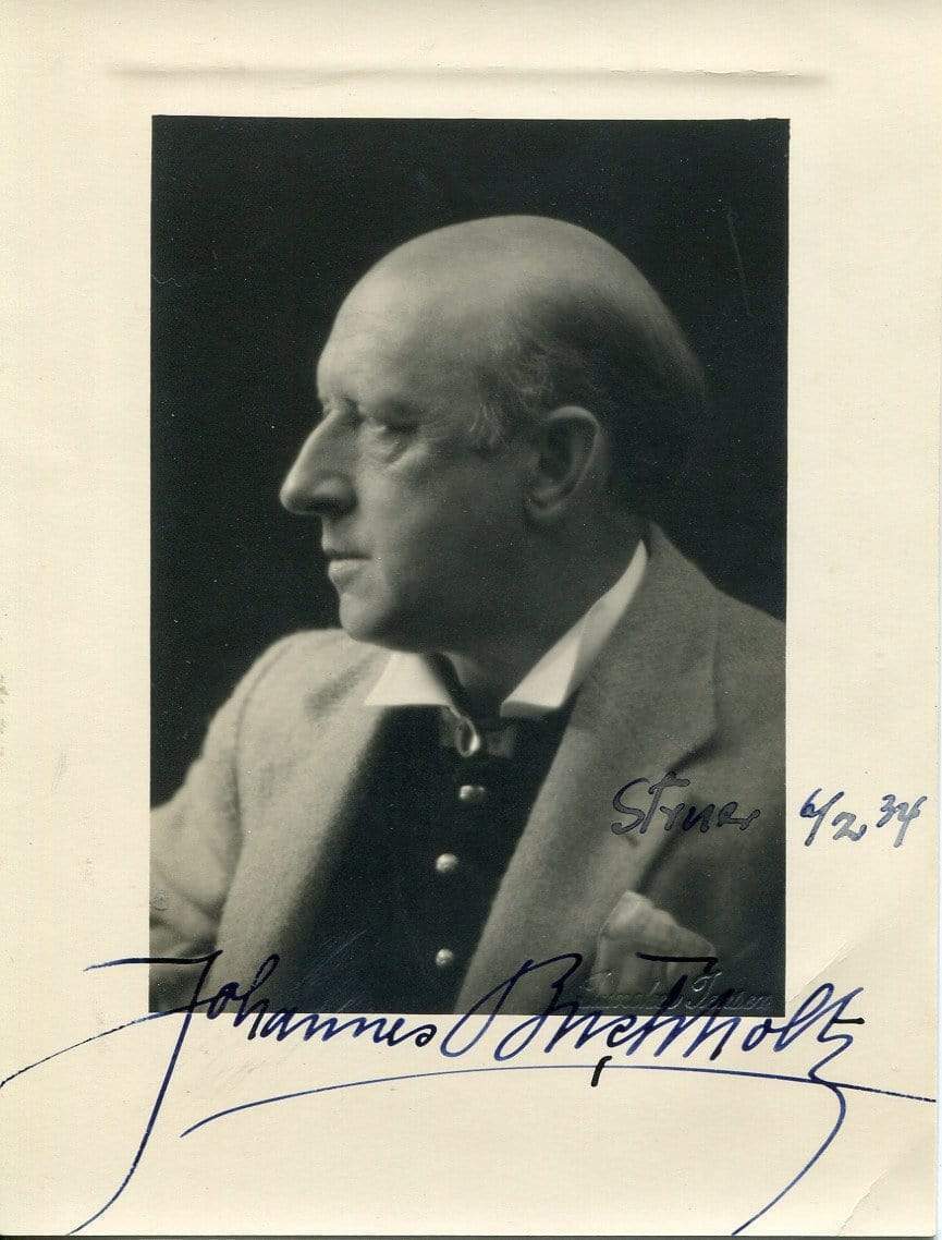 Johannes Buchholtz autograph Danish writer, signed vintage Photo Poster paintinggraph