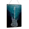 Guitare - Enseignes en bois(20*30cm/30*40cm)