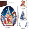 Wooden Christmas Desktop Diamond Art Kits 5D DIY Diamond Art Tabletop Decorations Kit