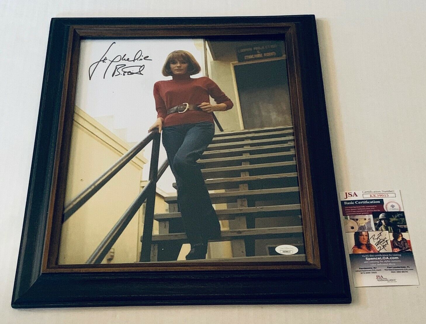 Jacqueline Bisset Actress signed Framed Young 11x14 Photo Poster painting autographed JSA