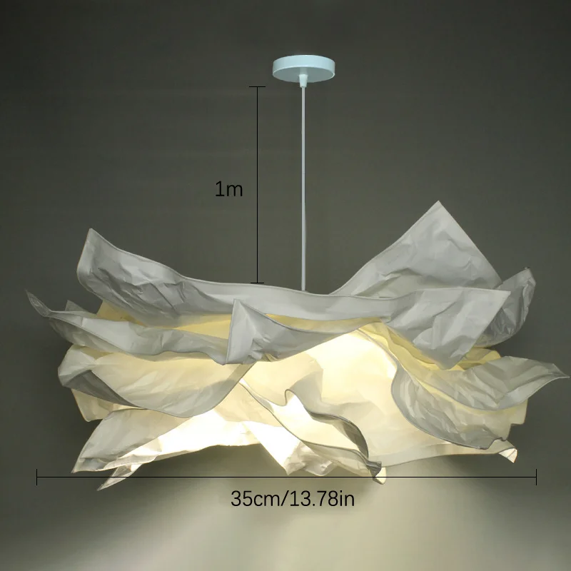 Modern Minimalist Scandinavian European Style Cloud Chandelier Mall Hotel Wedding Shop Theme B&B Convention Paper Lampshade