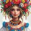 uk.everydayedeals Diamond Painting - Crystal Rhinestone - Girl