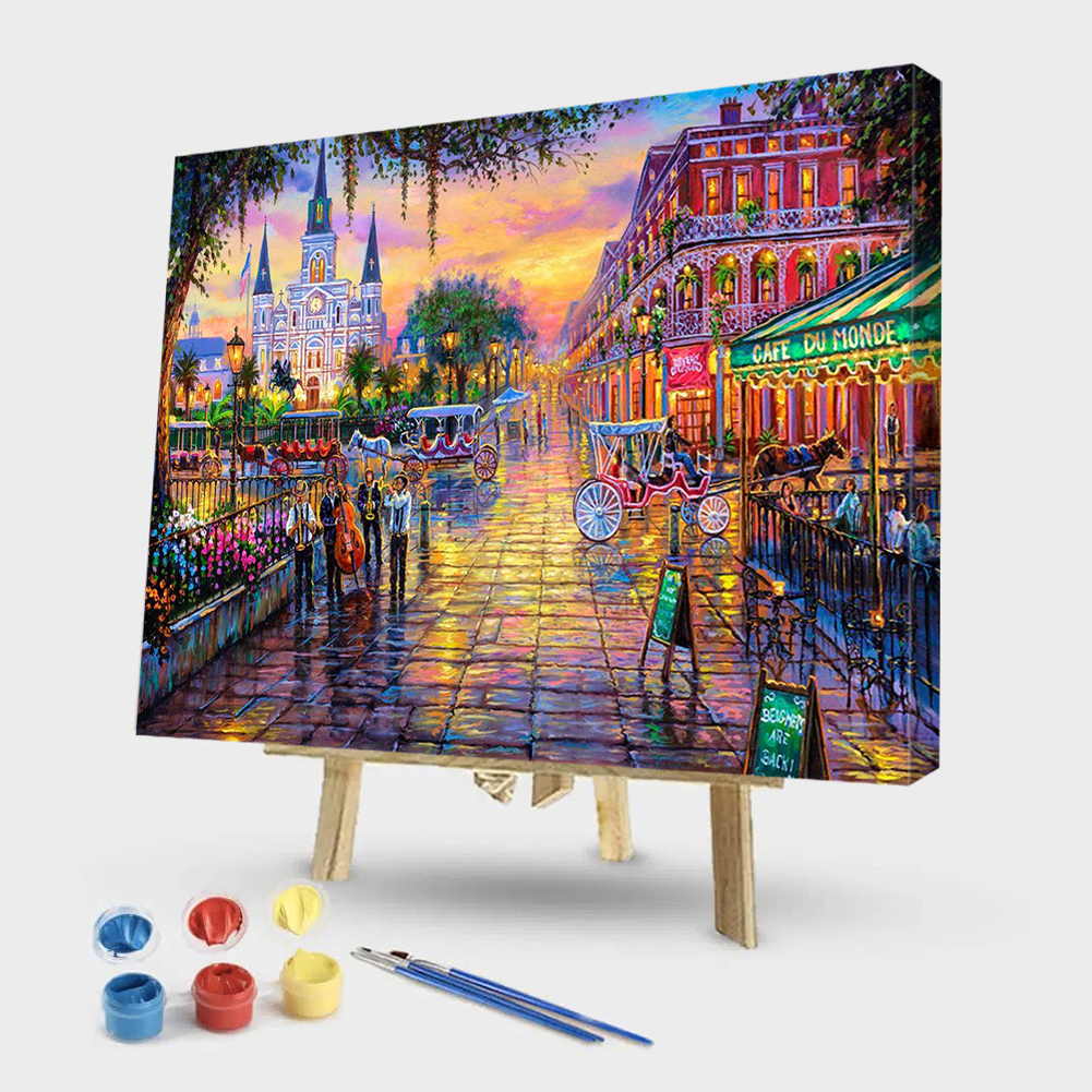 

40x50cm - Paint By Numbers Street View, 501 Original