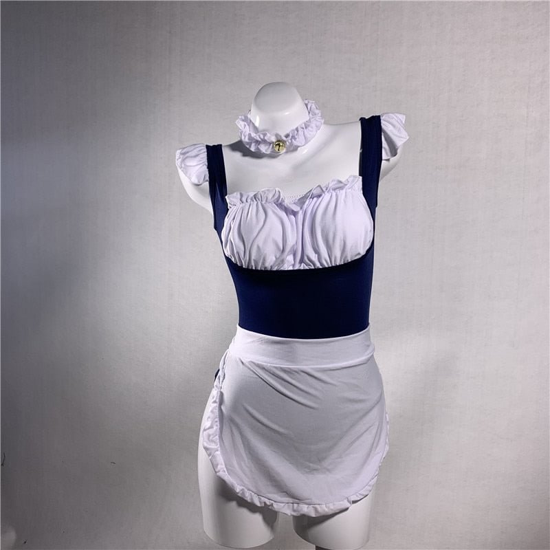 3pcs/set Hot Sale Cosplay Sexy Costumes Perspective Japanese Lingerie Maid Classical Erotic Lace Outfit SM Porno Suit Women