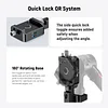 RS4 RS3 Vertical Camera Mount Compatible with DJI Ronin RS 4 3 2 Pro Gimbal Stabilizer, 1s Quick Vertical to Horizontal Switch Anti Drop 180&deg; Rotating Base for YouTube TikTok Vlog Video