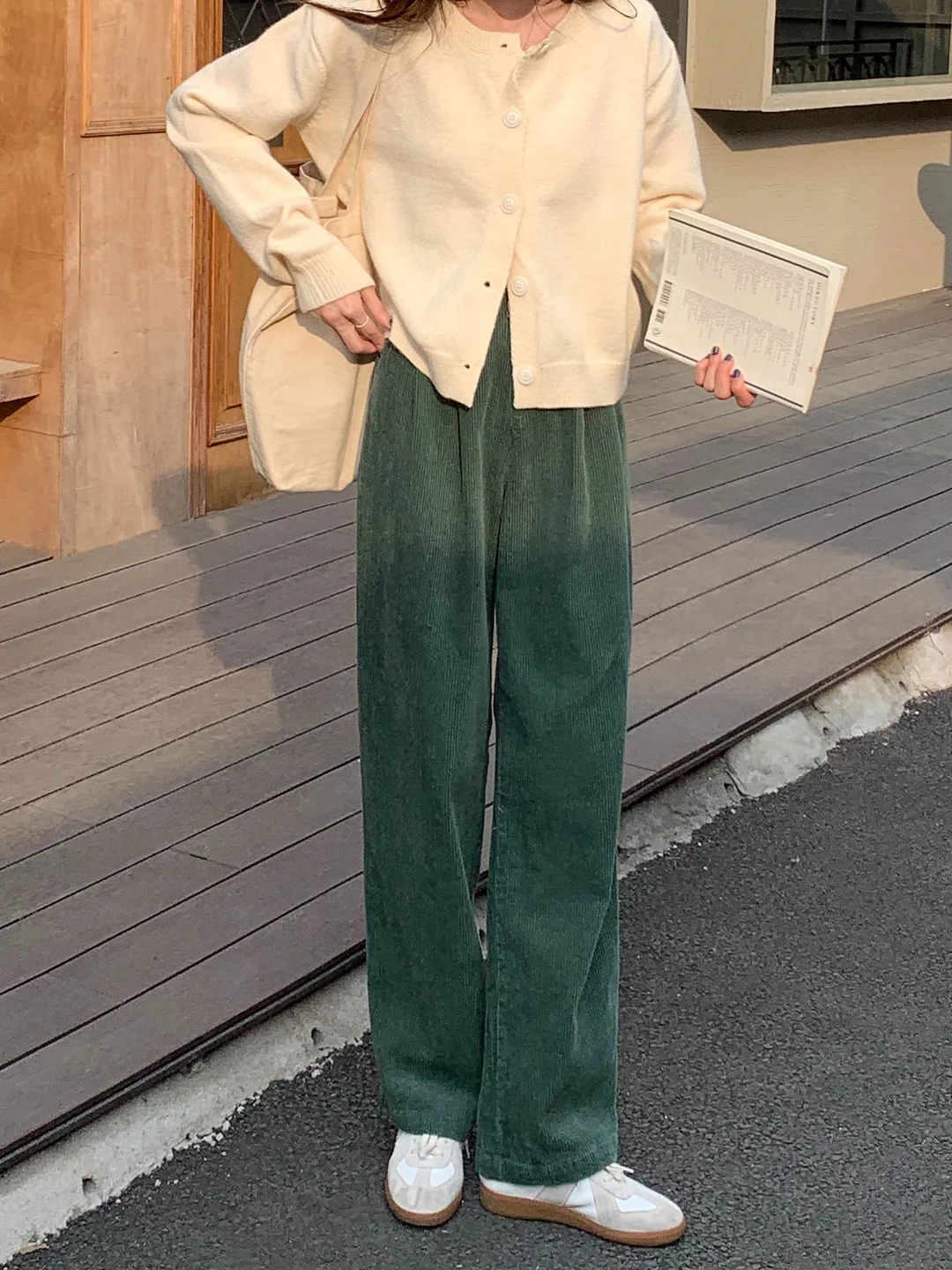 Corduroy CHIC Vintage Straight Pants / DarkAcademias /Darkacademias
