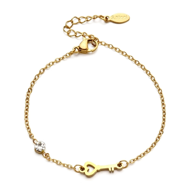 Basic Minimalist Classic Style Letter Hot Air Balloon Heart Shape 304 Stainless Steel Bracelets In Bulk