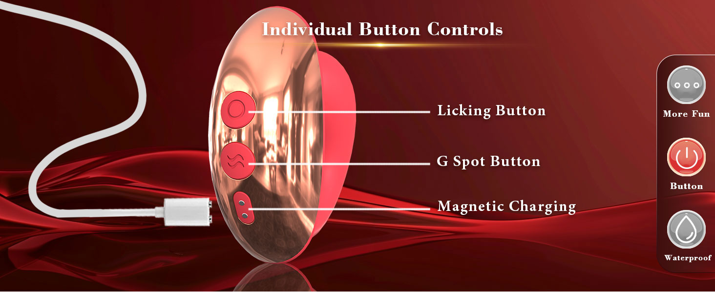 Skylar - Tongue Licking Clitoral Stimulator G Spot Vibrator with 10 Licking  Vibrating Modes