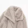 Women's Winter Elegant Fluffy Fur Warm Soft Down Coat Jacket
