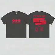 Official BTS Arirang World Tour Support T-Shirt - Red & Grey