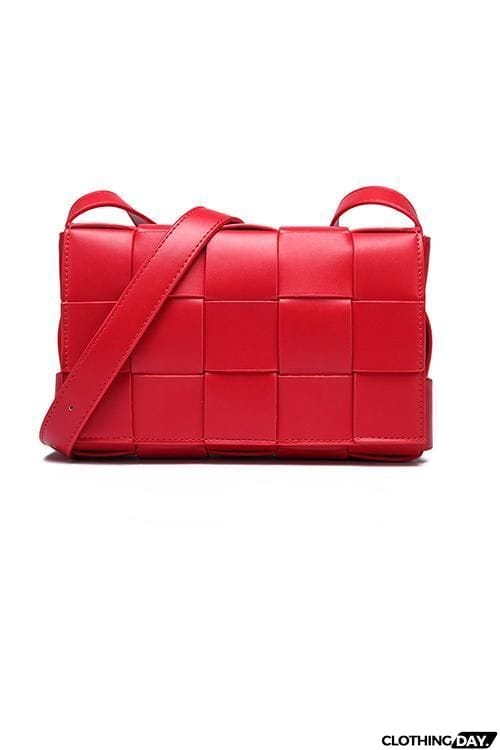 Weave Square Crossbody Bag