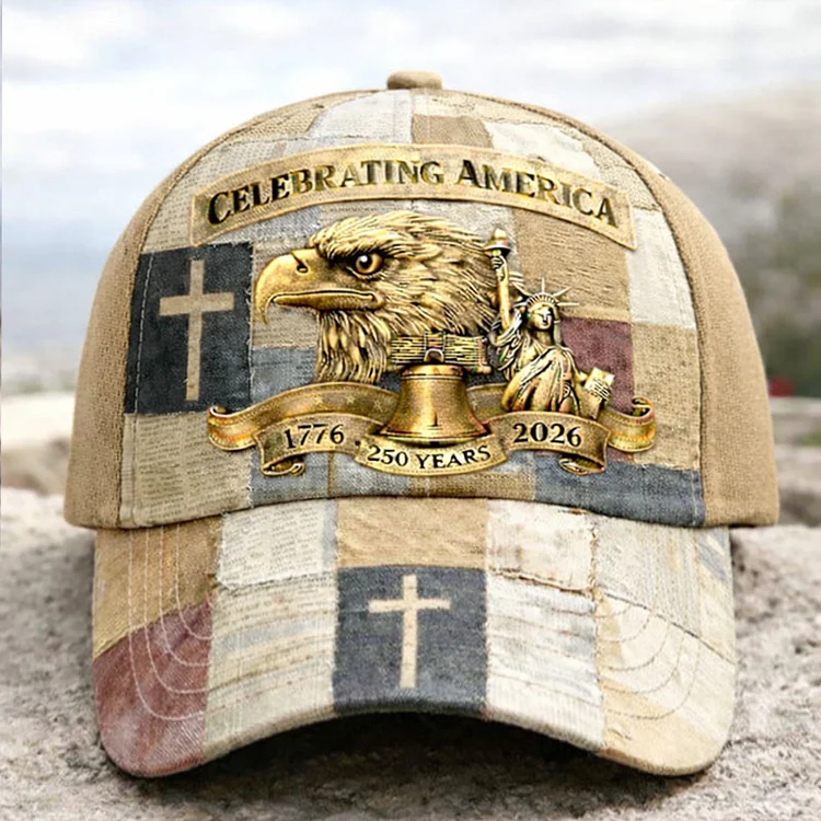 Eagle & Liberty & Cross United States 250th Anniversary Hat socialshop
