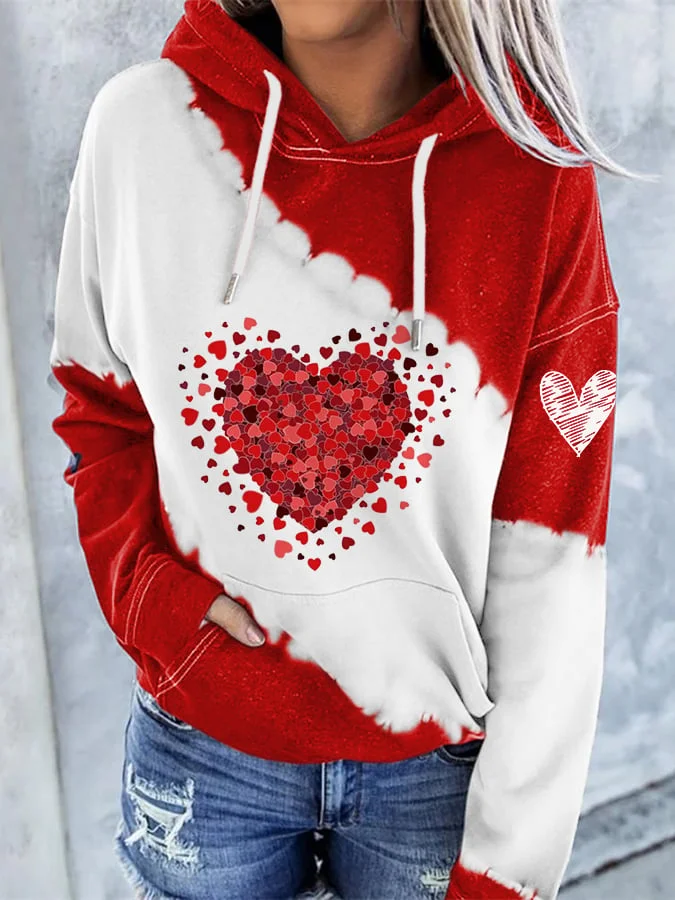 Women's Valentine's Day Heart Hoodie