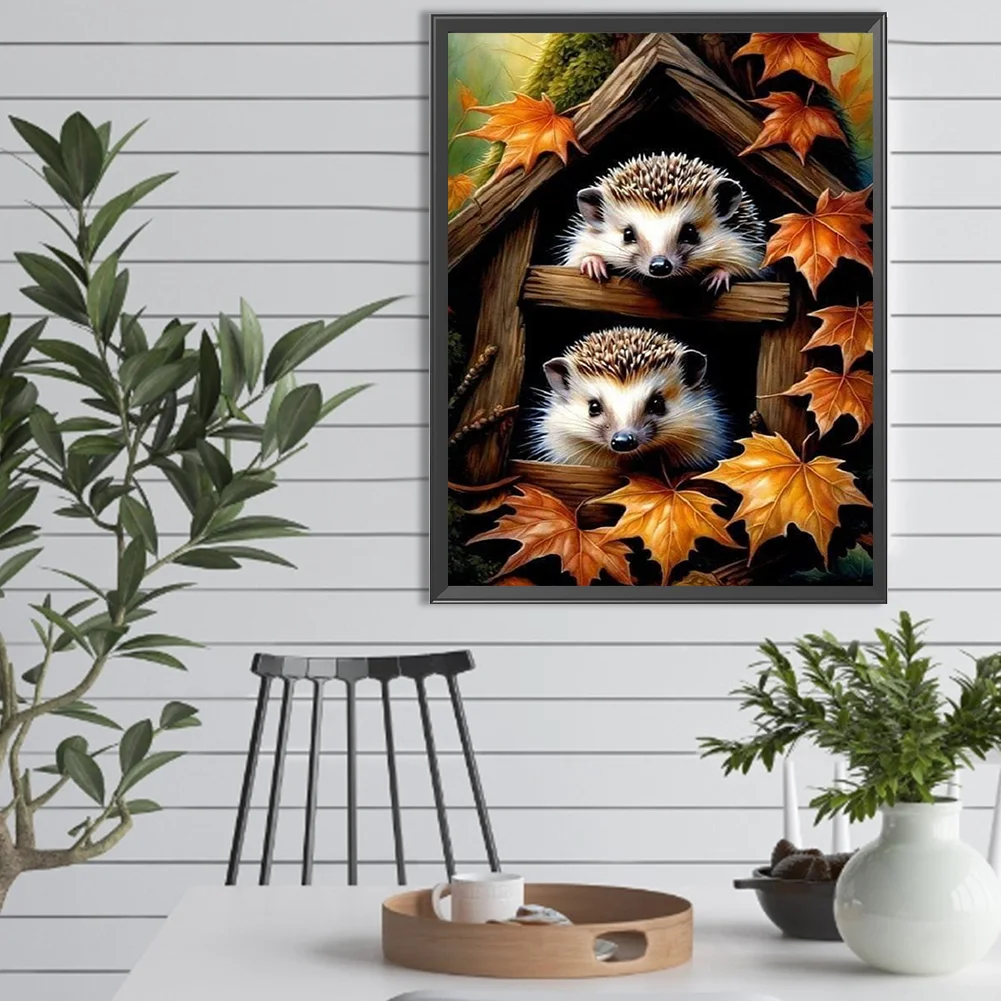 Diamond Painting - Full Square Drill - Hedgehog(Canvas|30*40cm)