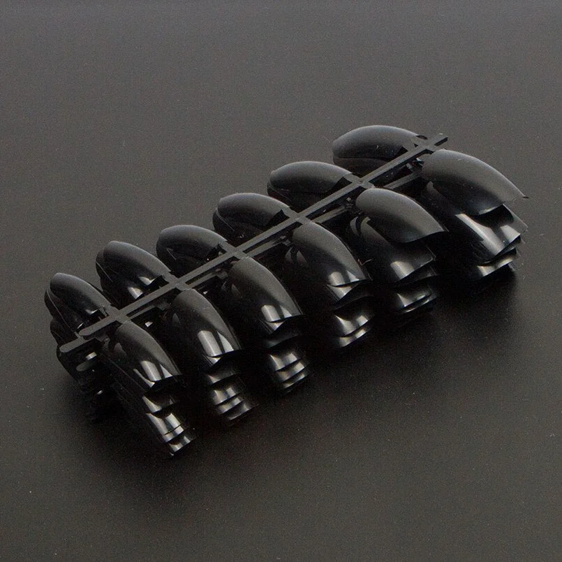 120pcs/packet Acrylic Fake Nail Tips Full Cover Square False Nail Tips  10 Sizes Size 5 And 6 Doubled For French Nail Art Tips-Nail Inspo