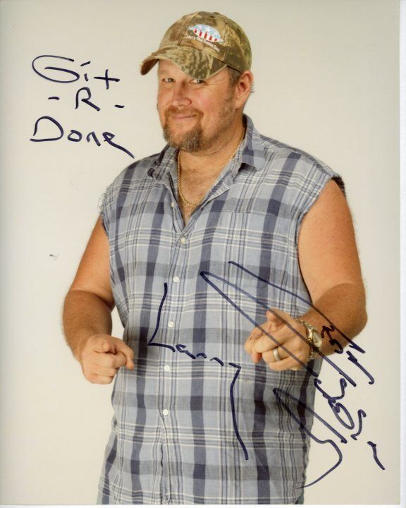 LARRY THE CABLE GUY Signed Autographed Photo Poster painting