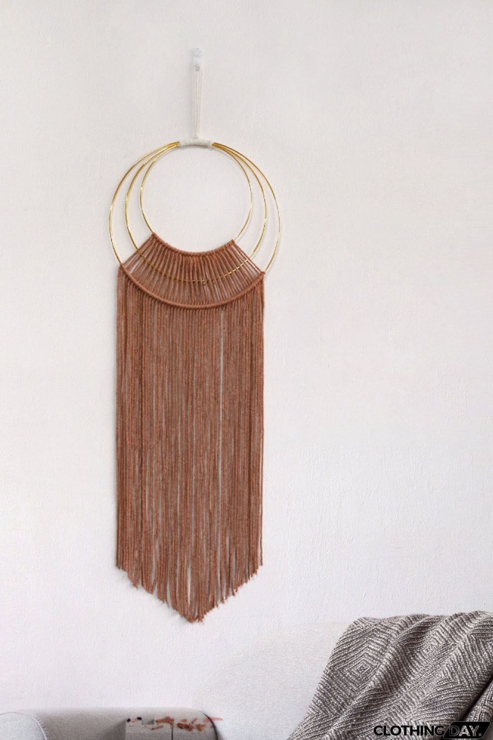 Hoop Fringe Macrame Wall Hanging