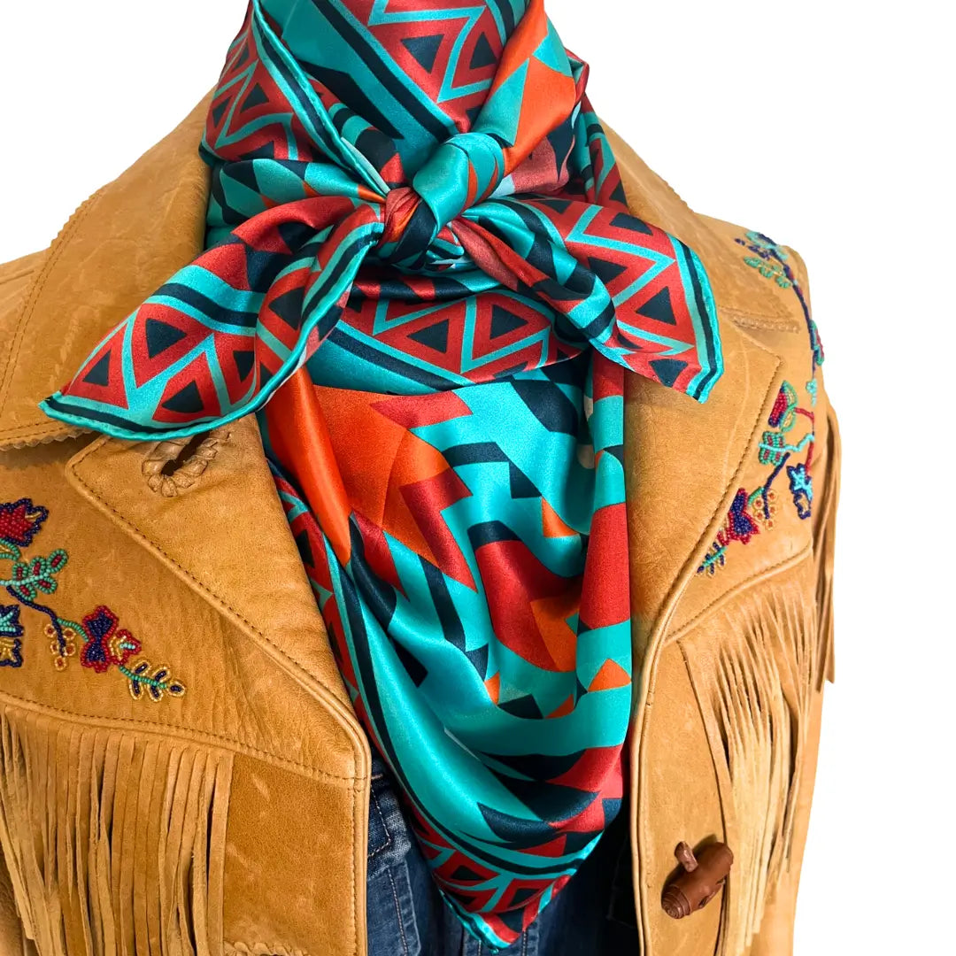 turquoise scarf