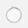 18K White Gold Round Cut Lab Diamond Wedding Ring Enhancer