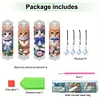 4Pcs Diamond Painting Cat Bookmark for Reading Enthusiasts Book Lovers