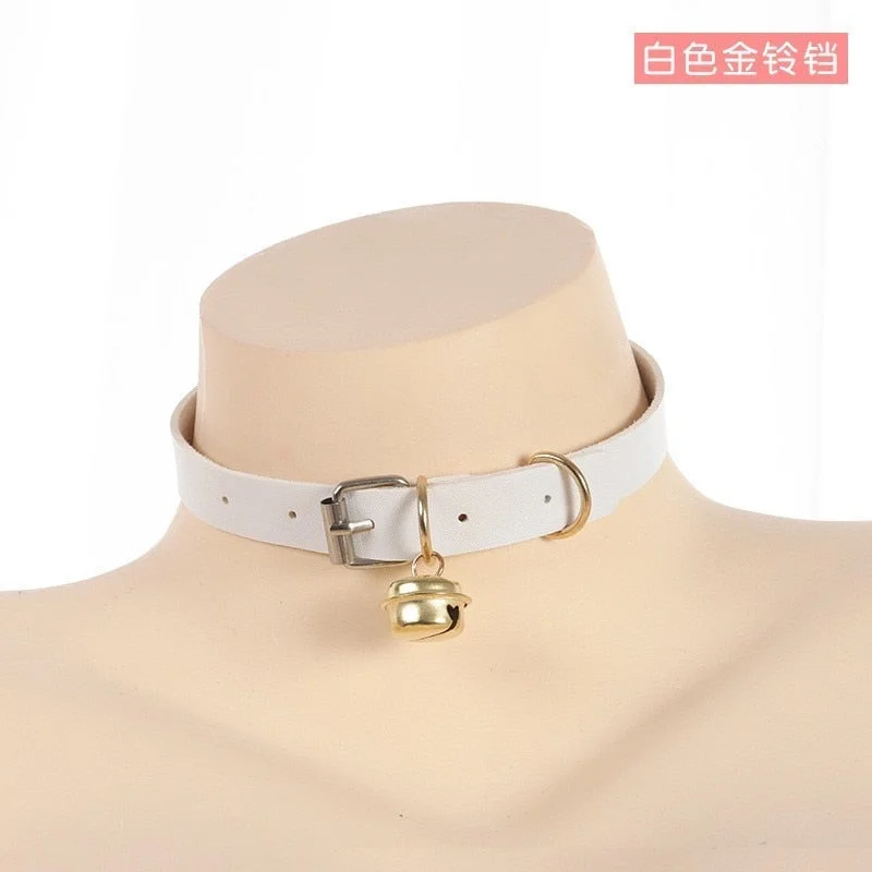 Sex Erotic Toys Accessories For Women Adult BDSM Bondage Games Cute Kawayi Collar With Bell Slave Cosplay Fetsih Necklace lolita