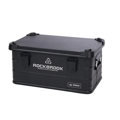 VAULTROOM CONTAINER BLK　50L Sterilite 50 Gal Rugged Industrial Stackable Storage Tote w