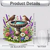 (US Only)Acrylic 2D Flat Print Garden Pond DIY Desktop Diamond Art Kits for Adults