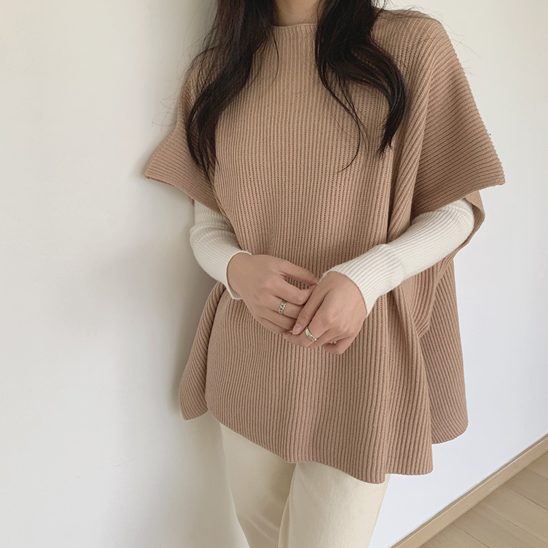 Simple Knit Sleeveless Blouse
