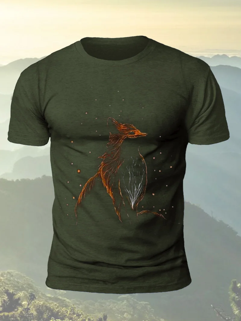 Fox Tree Print Short Sleeve Men's T-Shirt in  mildstyles